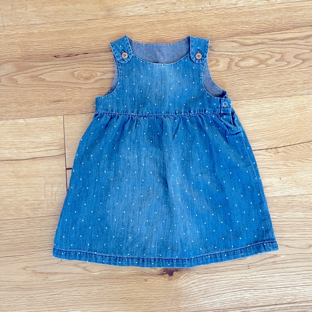 H&M 9-12 months soft jean style dress
